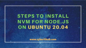 install node js nvm ubuntu