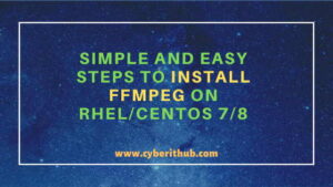 ffmpeg install easily on cent os