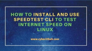 install speedtest